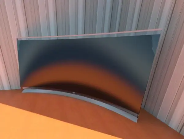 New Lg curve television italian