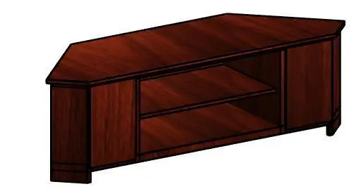 Corner TV stand