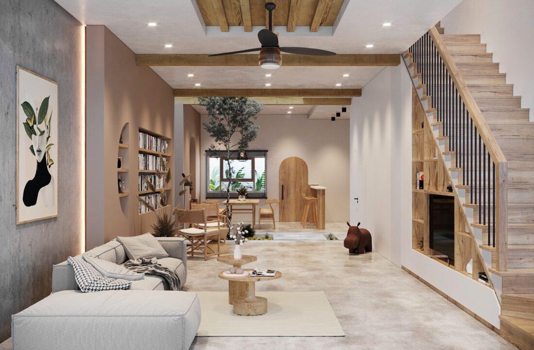 Interior Kitchen – Livingroom 286 Scene