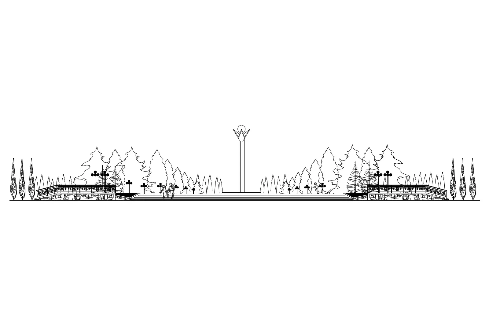 Park elevation — CAD drawing preview