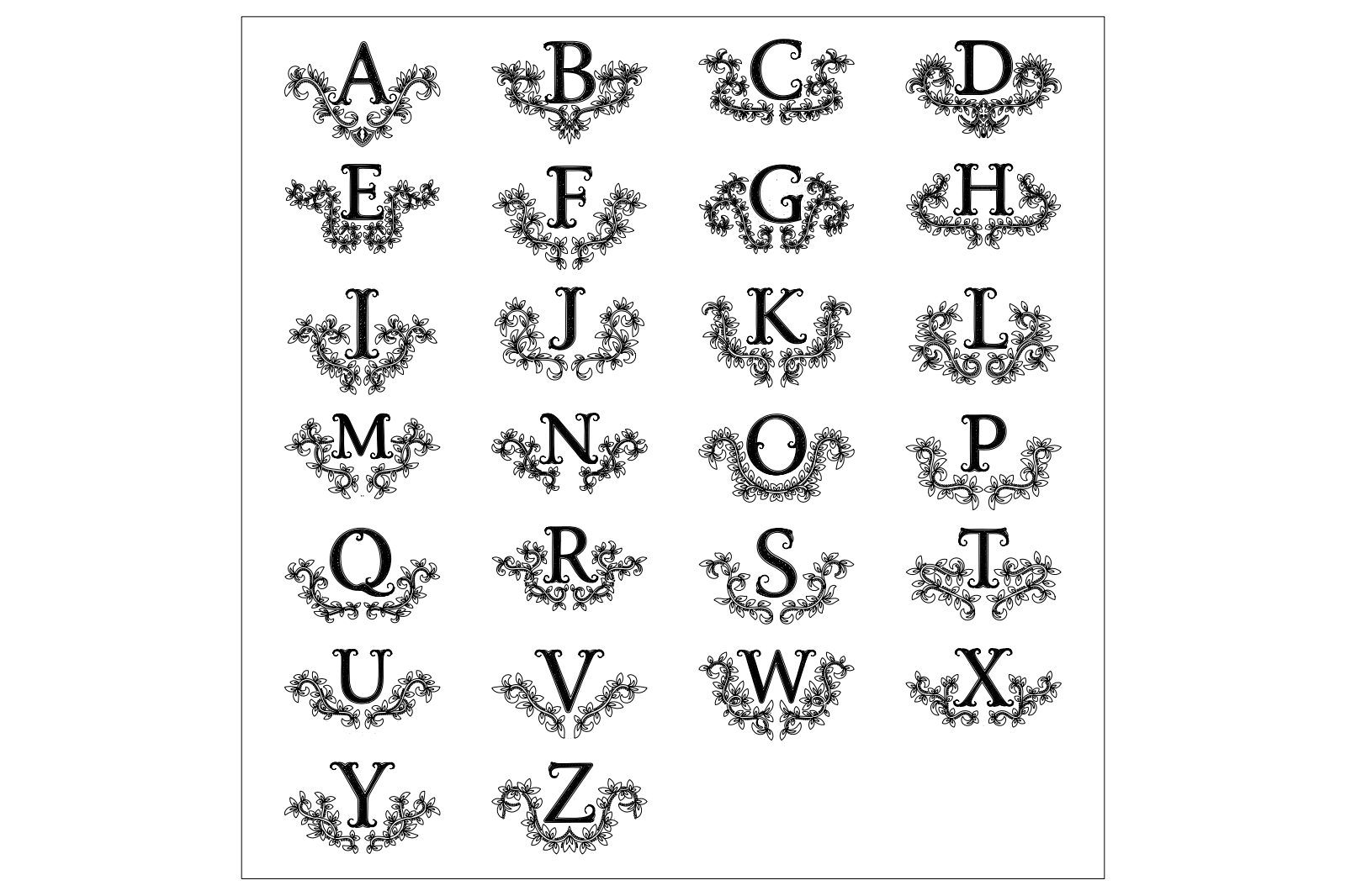 English Alphabet vector
