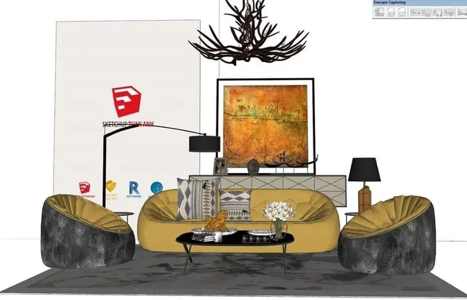 Interior Livingroom Scene