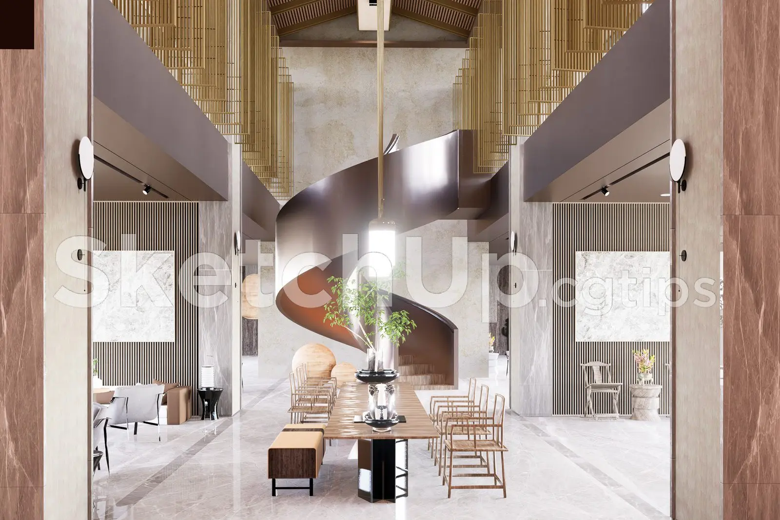 Living Room – Kitchen Interior