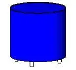 Blue Ottoman