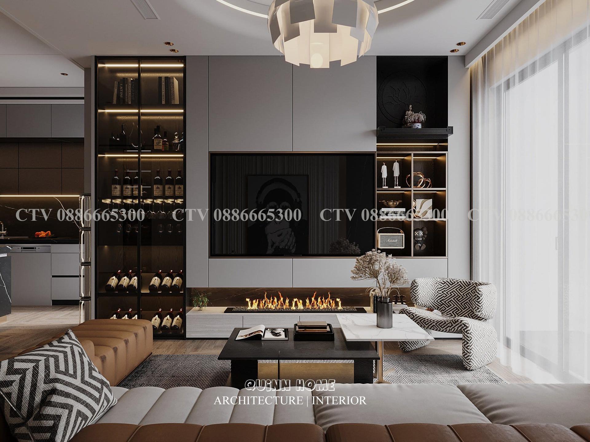 Living Room – Kitchen Interior