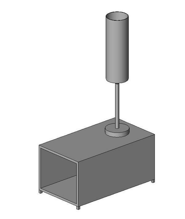Table and lamp