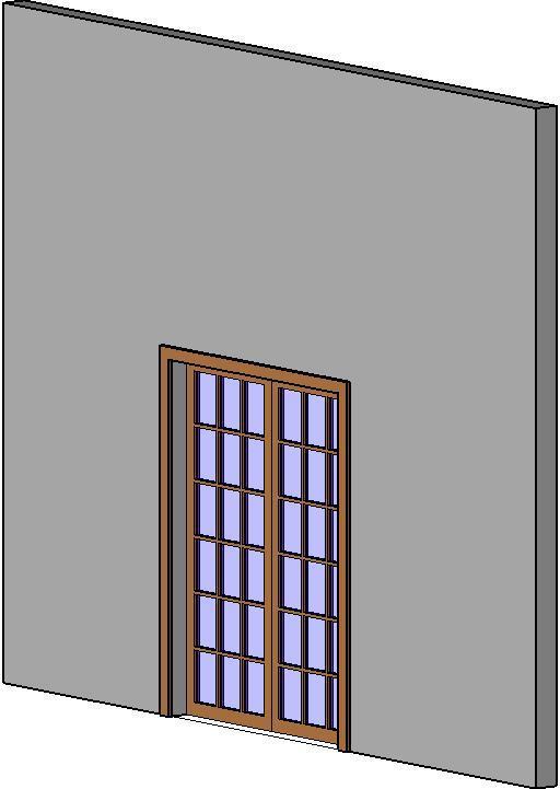 Double Flush Glass Door