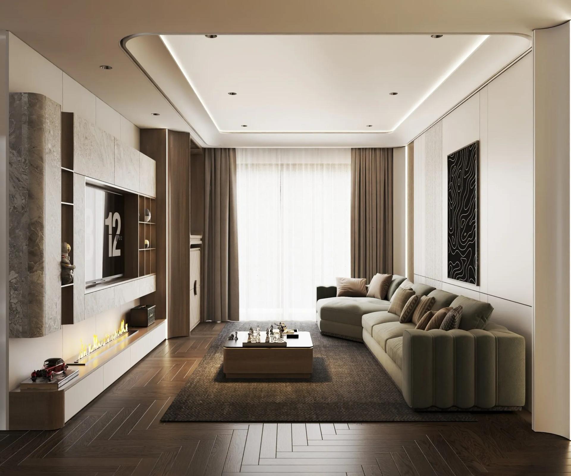 Living Room – Kitchen Interior
