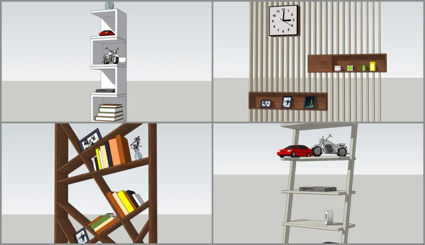 Combo Decorate Bookself