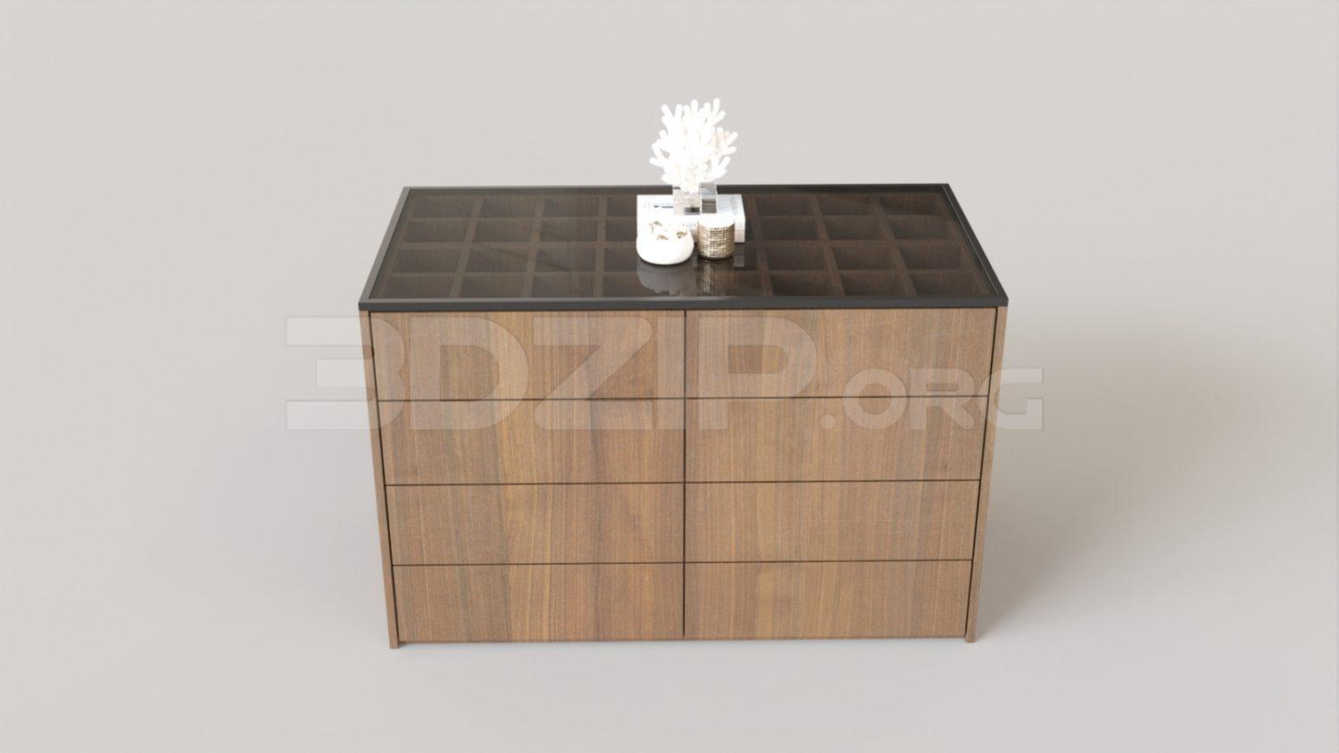 Sideboard Chest Of Drawer — preview 1 (3dzip, CC0)
