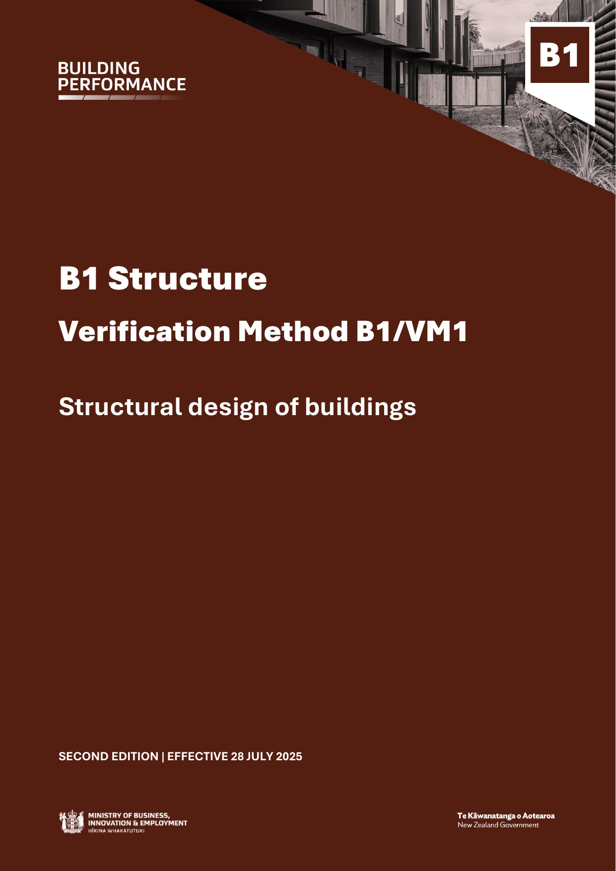 New Zealand Building Code B1/VM1 — Structure (Verification Method)