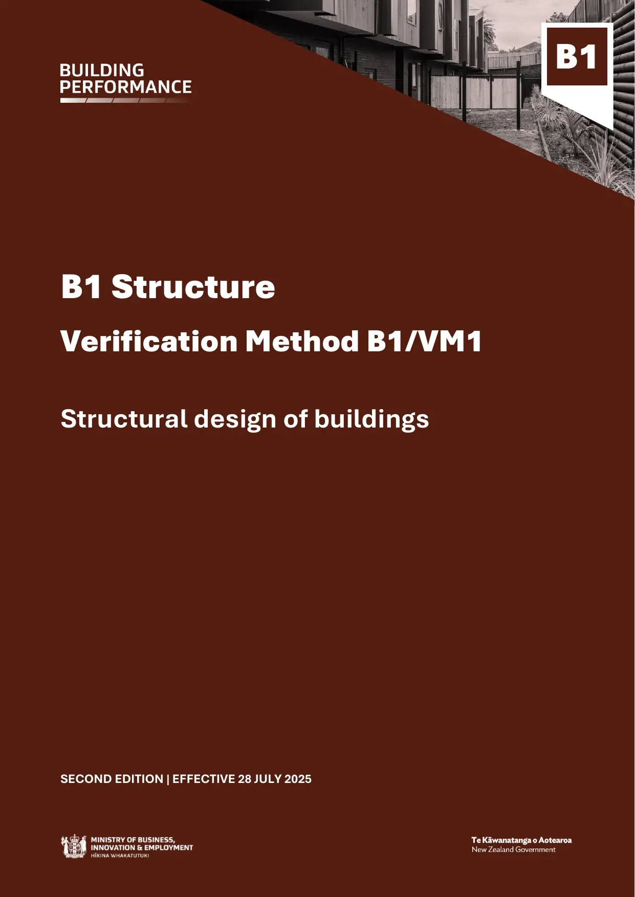 New Zealand Building Code B1/VM1 — Structure (Verification Method)