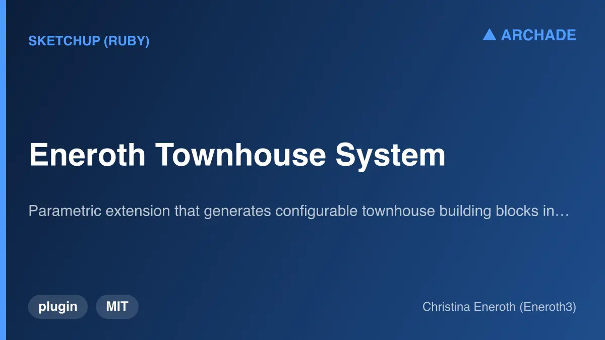 Eneroth Townhouse System