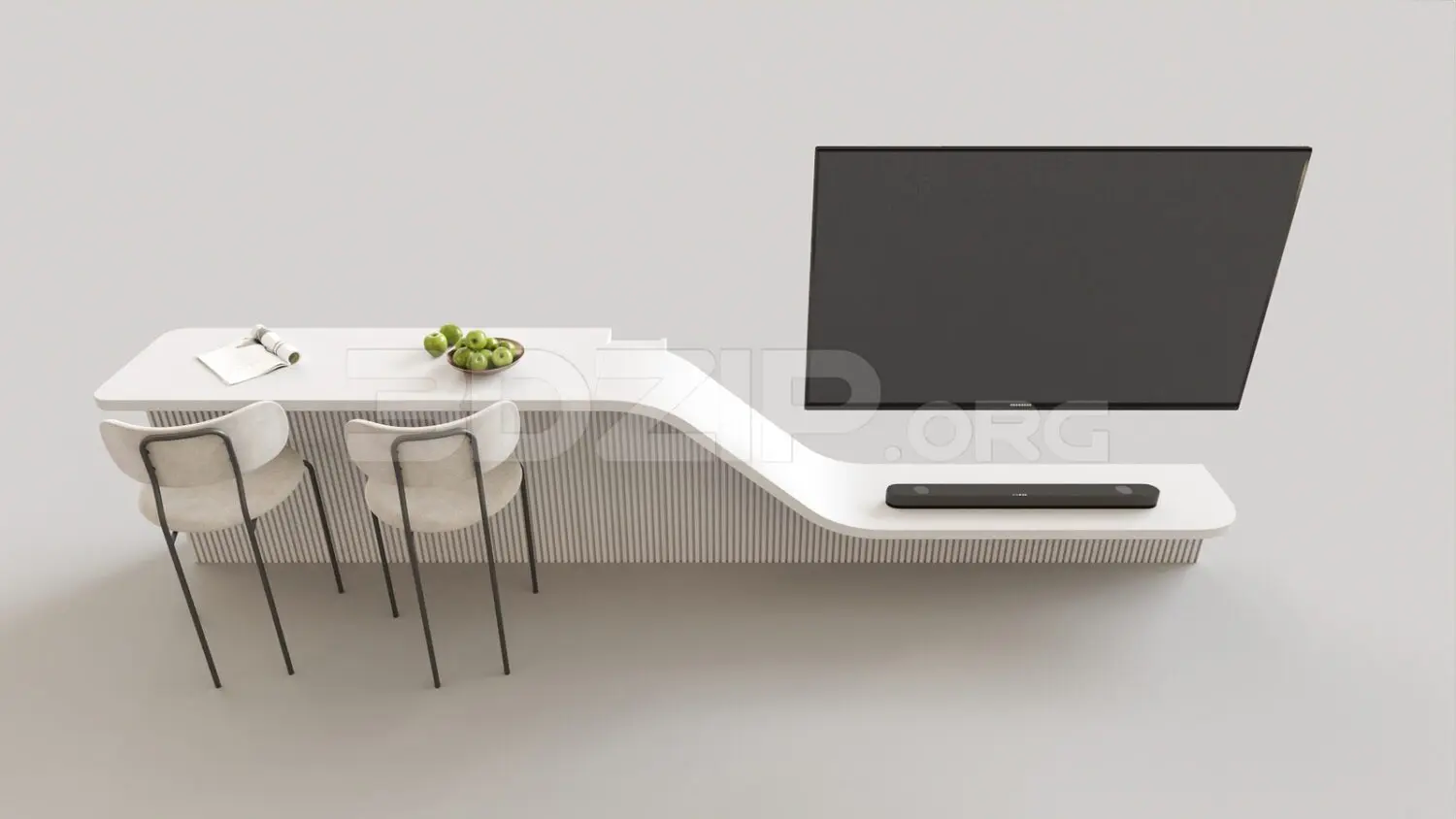 Dining Table And Chair — preview 1 (3dzip, CC0)