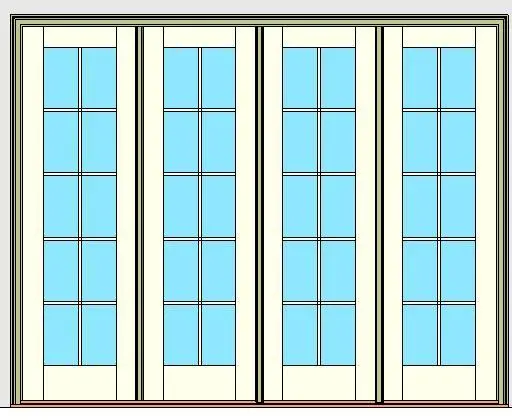 Kolbe Ultra Series Outswing Entrance Door 4-Wide Oak Sill Units
