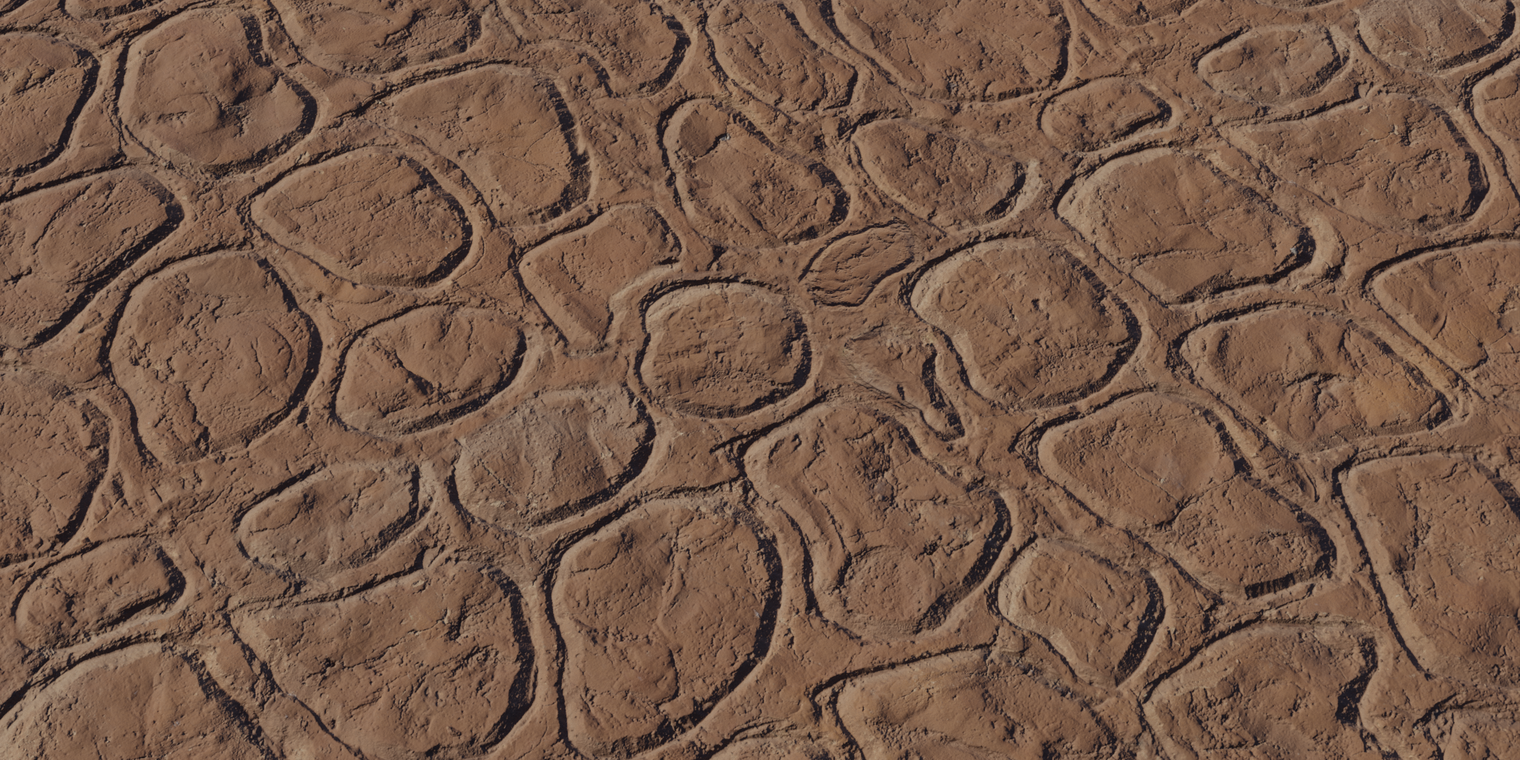 Patterned Clay Wall