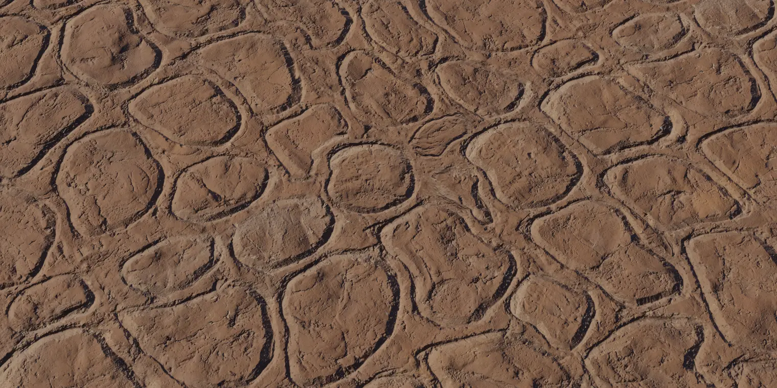 Patterned Clay Wall — preview 1, by Dario Barresi, Dimitrios Savva, Rico Cilliers (Poly Haven, CC0)