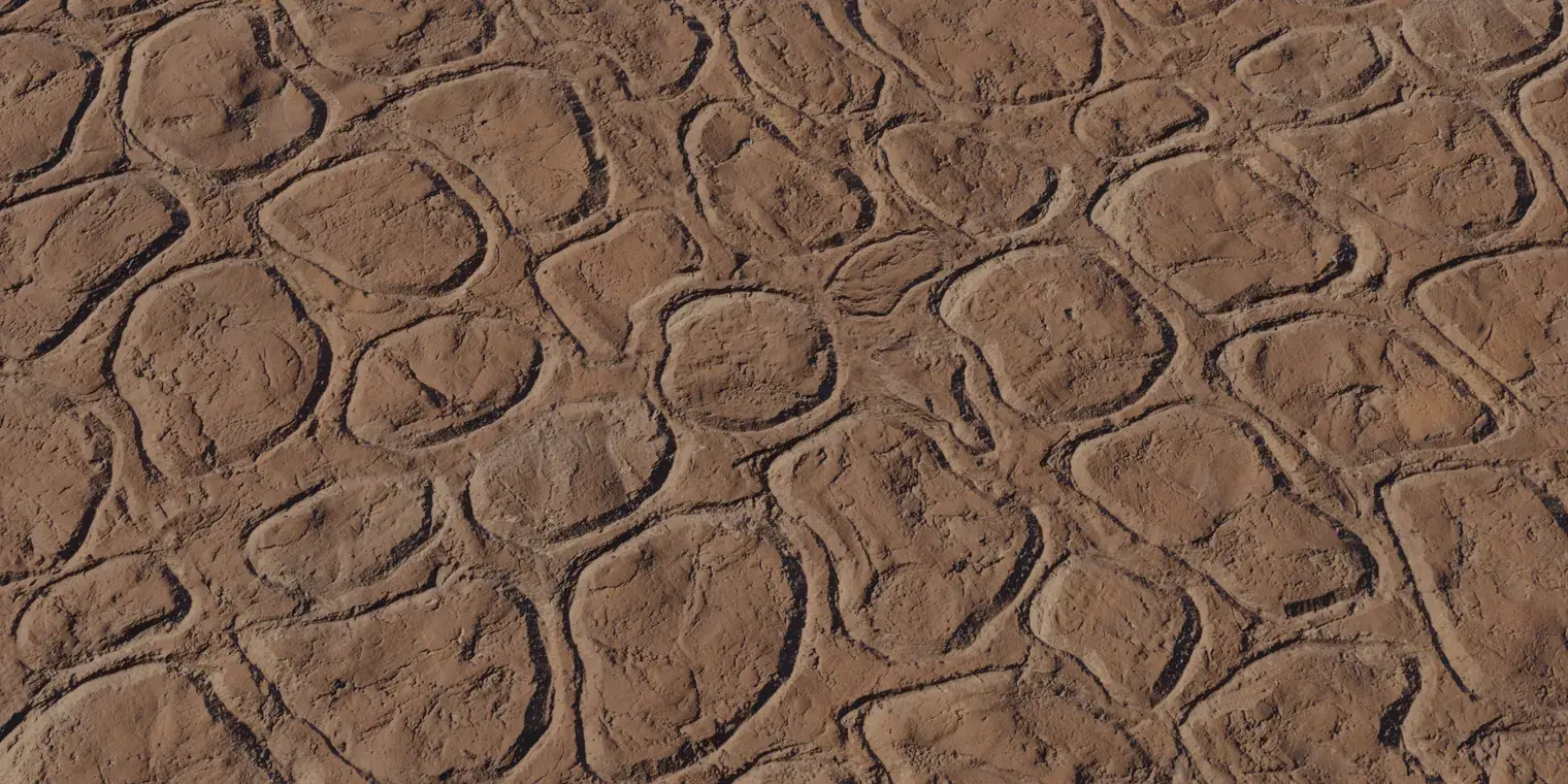 Patterned Clay Wall