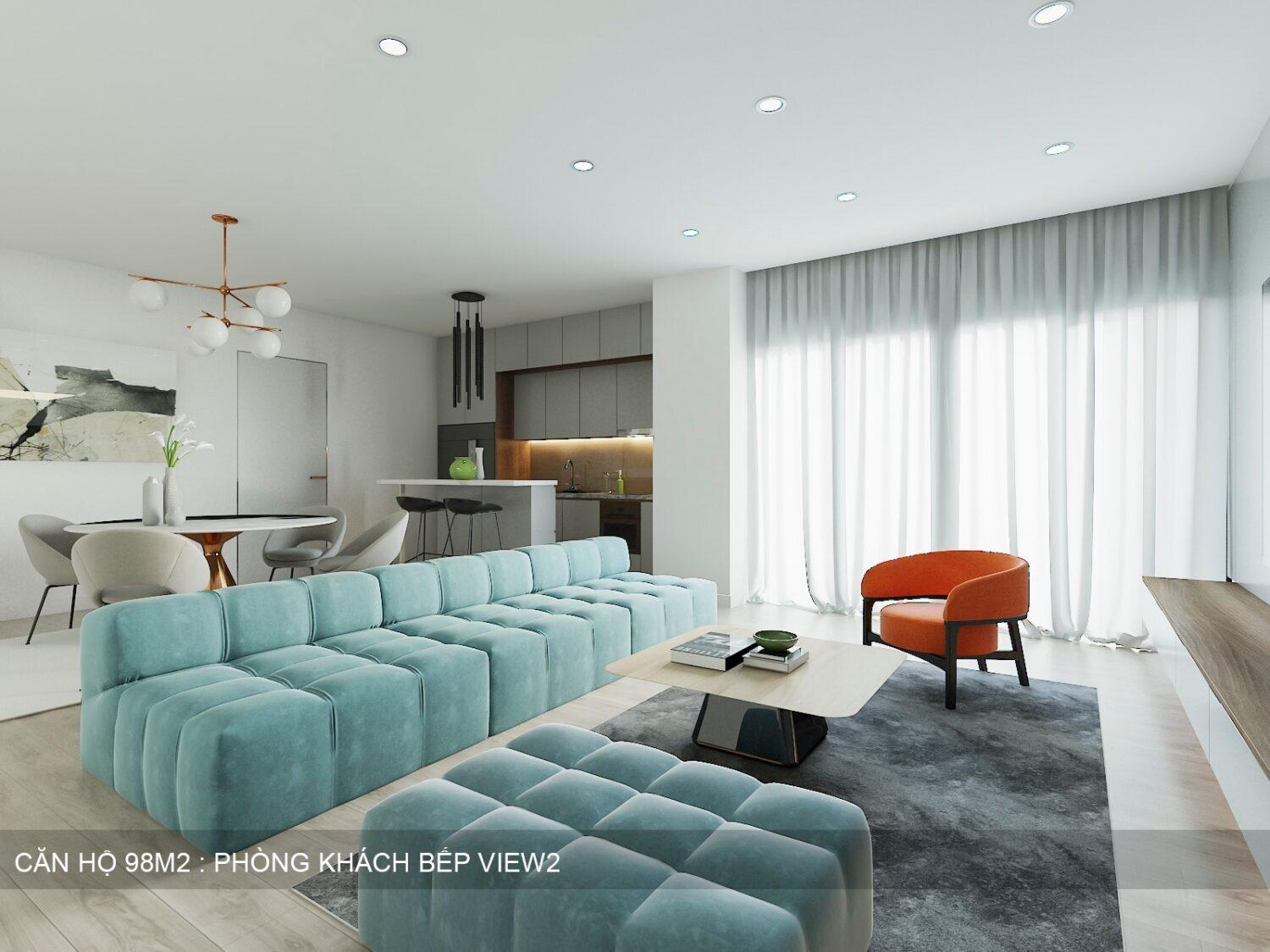 Living Room – Kitchen Interior
