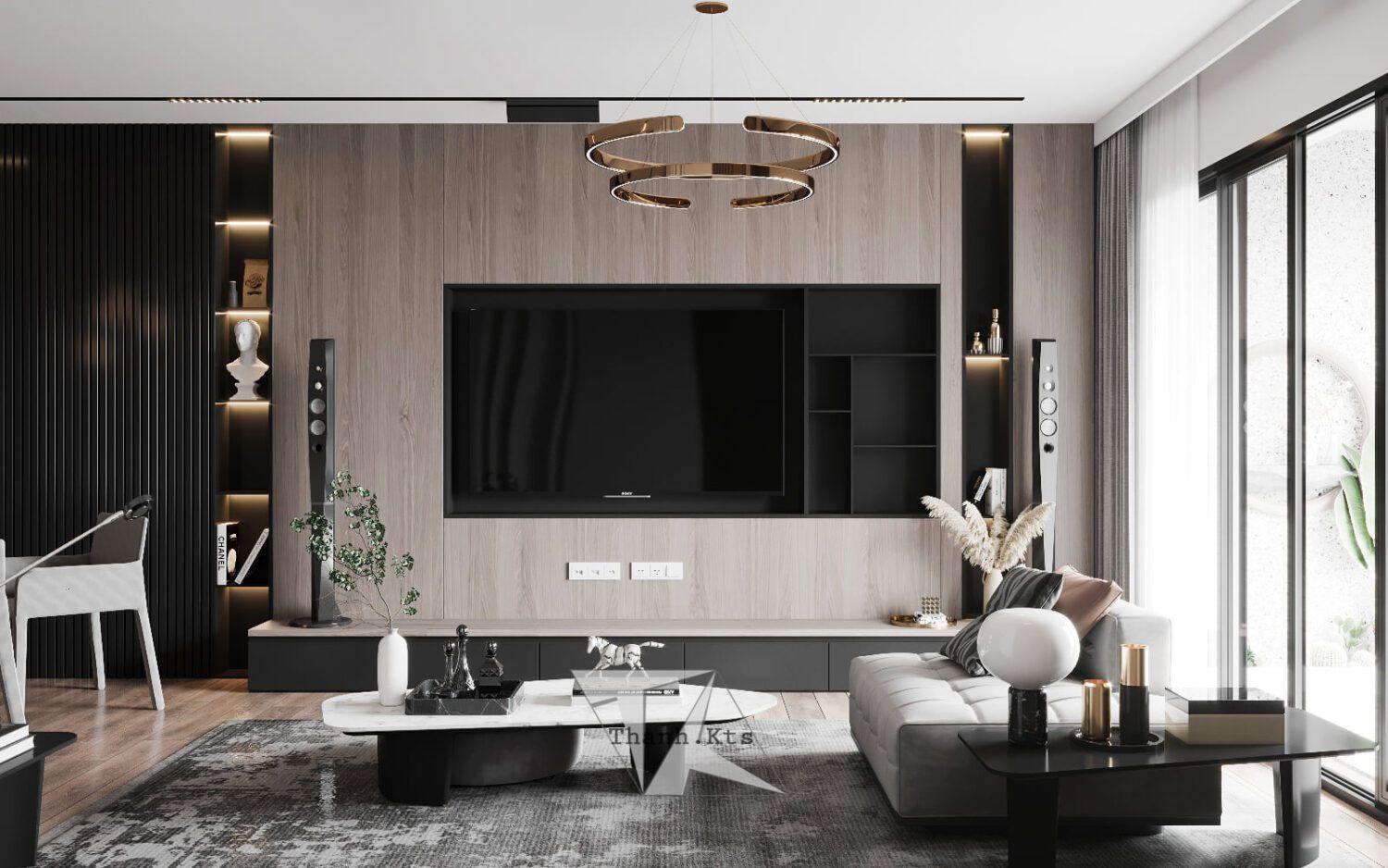 Interior Living room- kitchen