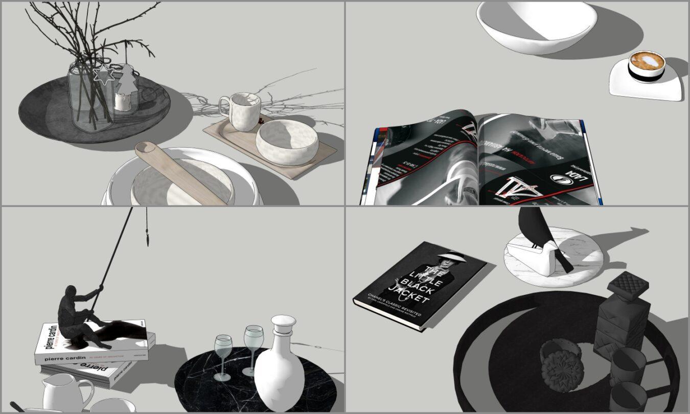 Combo Decor on Tea Coffee Table