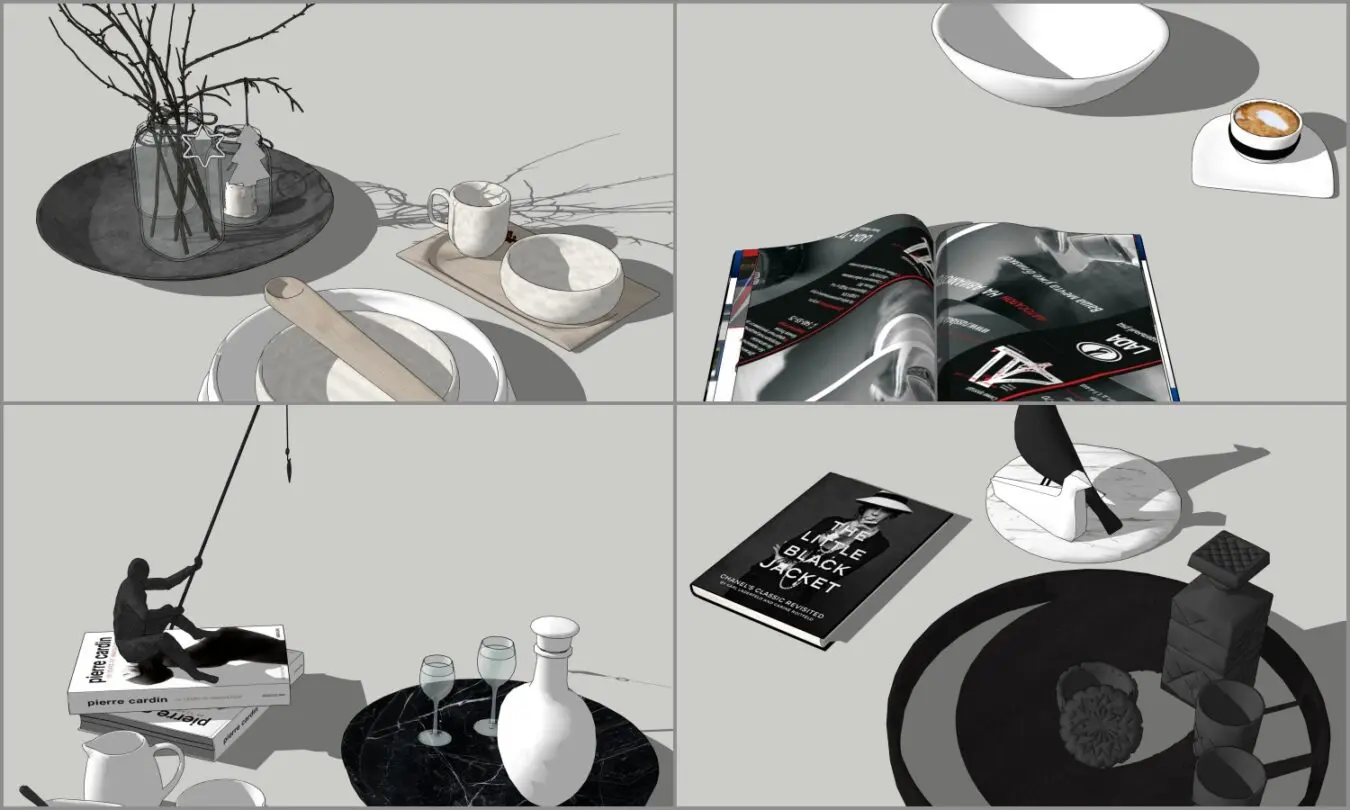 Combo Decor on Tea Coffee Table