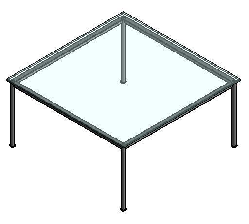 Cassina Lc10 Glass Table
