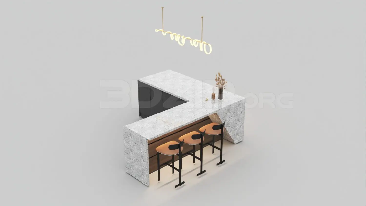Kitchen Island — preview 1 (3dzip)