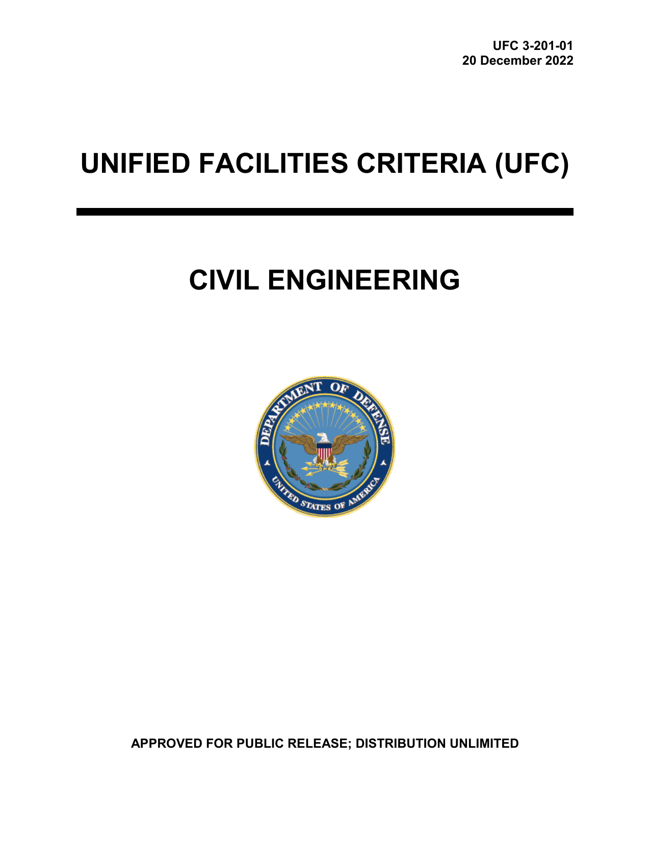 UFC 3-201-01 Civil Engineering