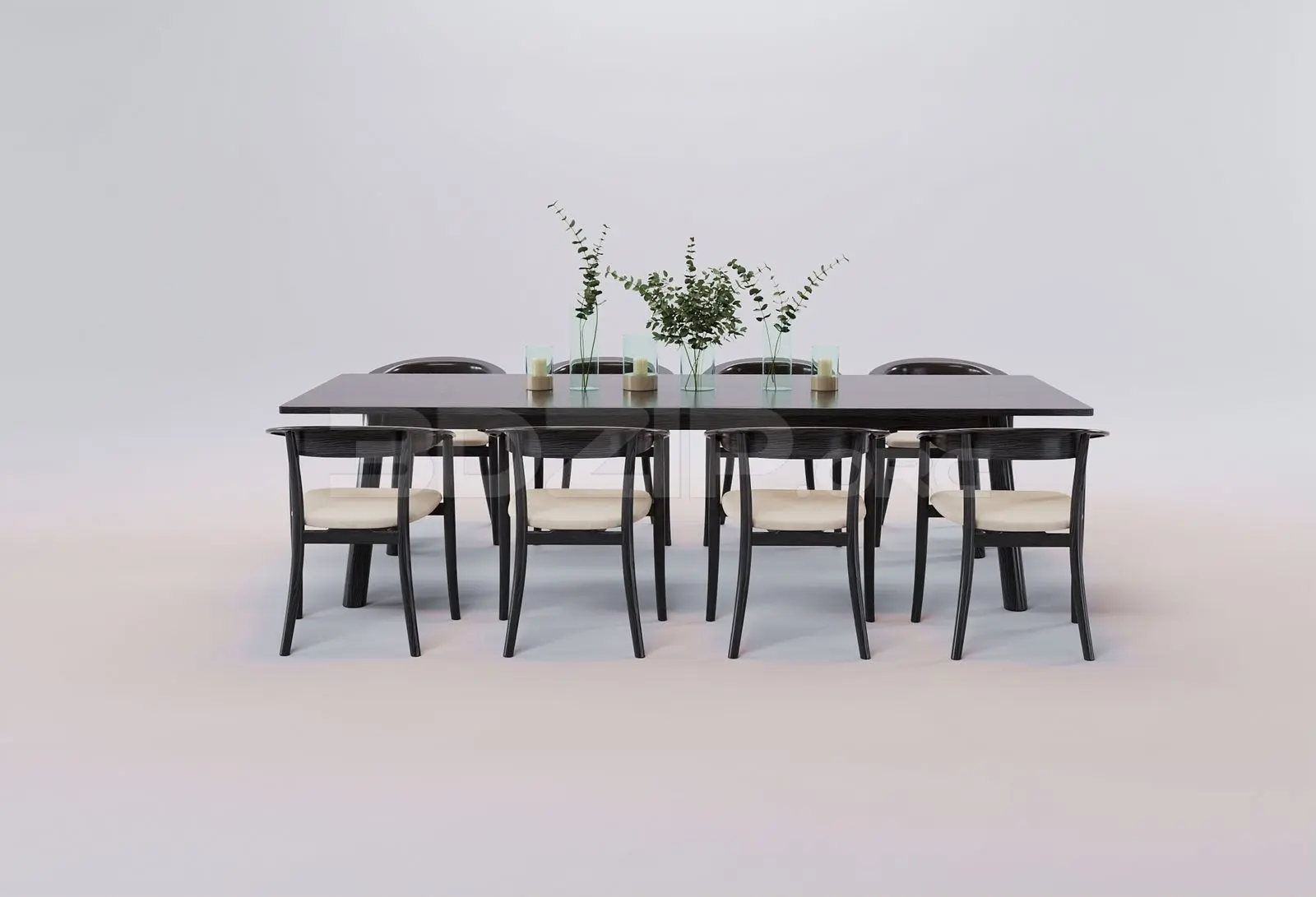 Dining Table And Chair — preview 1 (3dzip)