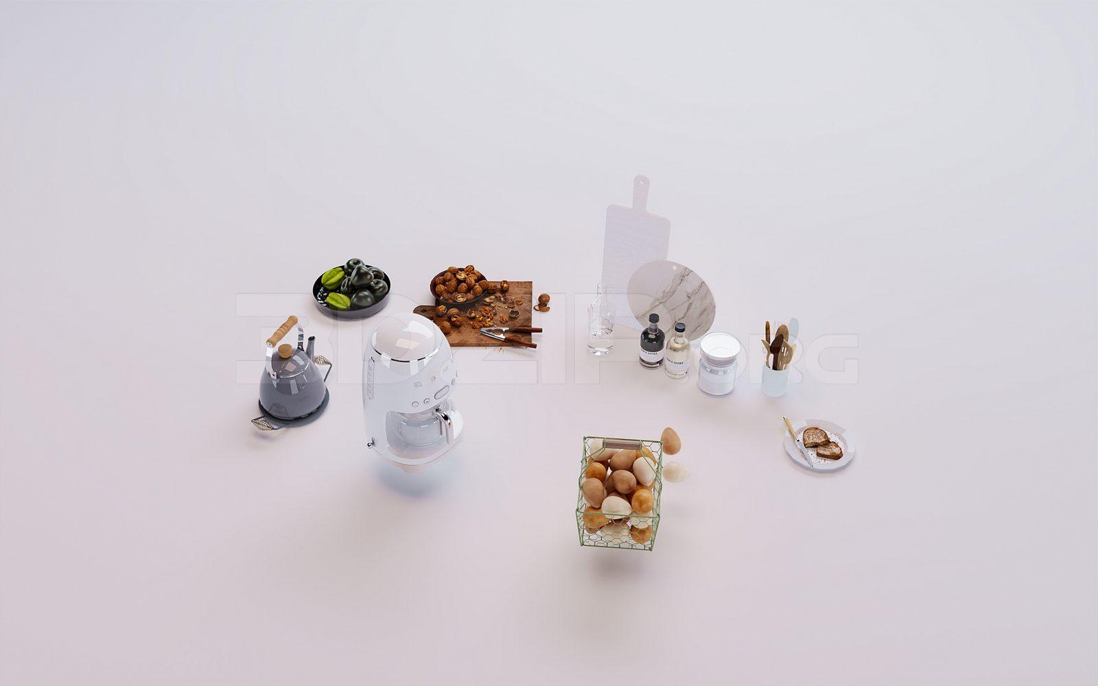Tableware Kitchen — preview 1 (3dzip)