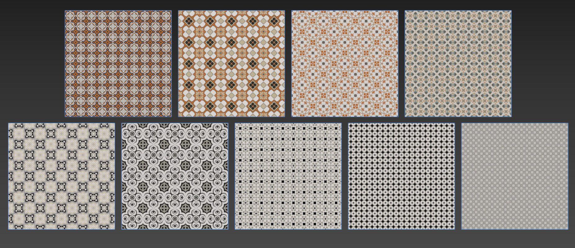 Decorative Cement Tiles for Homes, Cafés, and Hotels – Free Texture