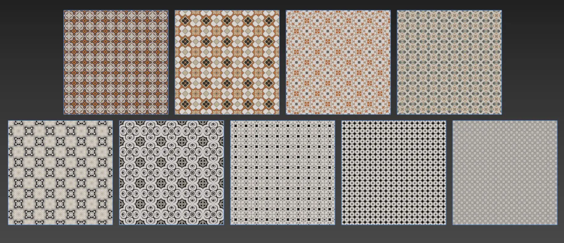 Decorative Cement Tiles for Homes, Cafés, and Hotels – Free Texture — preview 1 (3dzip)