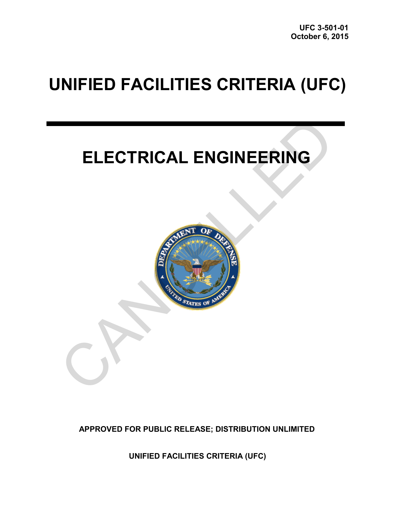 UFC 3-501-01 Electrical Engineering