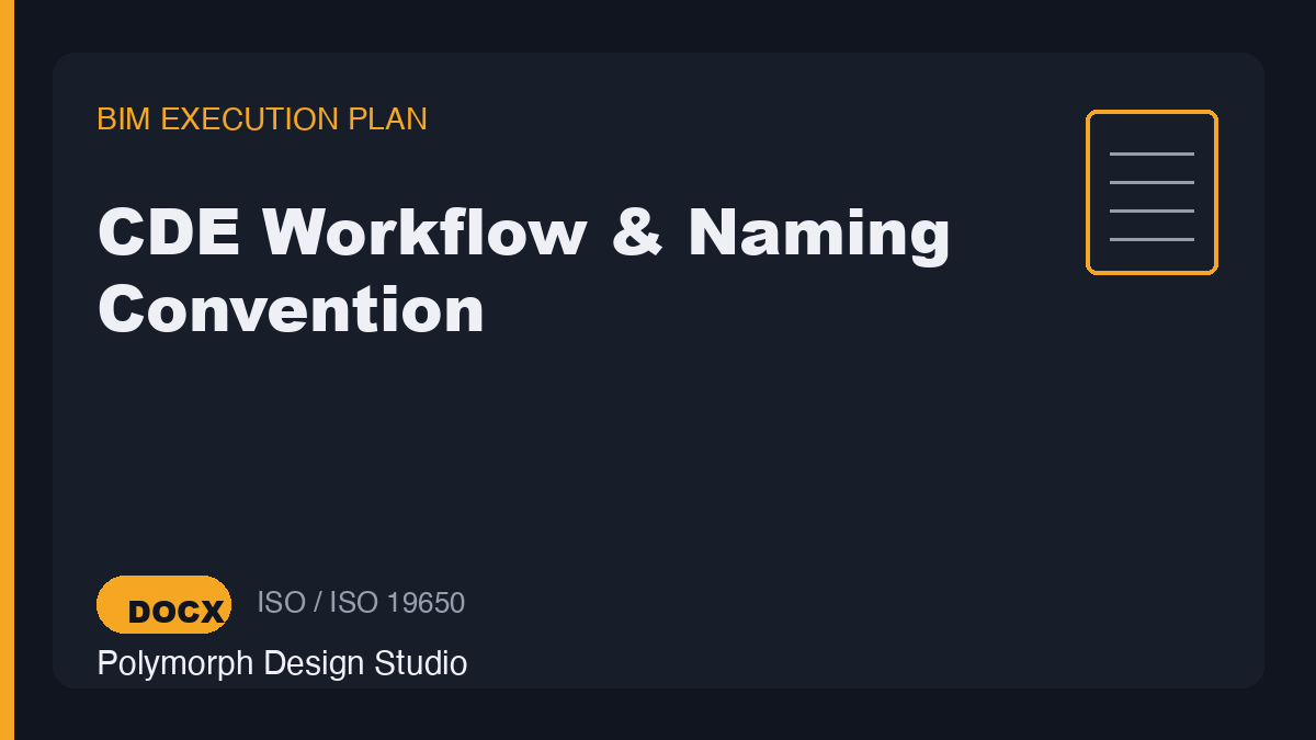 CDE Workflow & Naming Convention