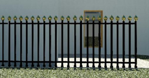 Flame toppers fence posts