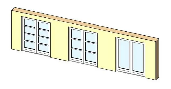 External double door