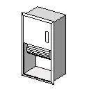 Paper Towel Dispenser - Wall Recessed