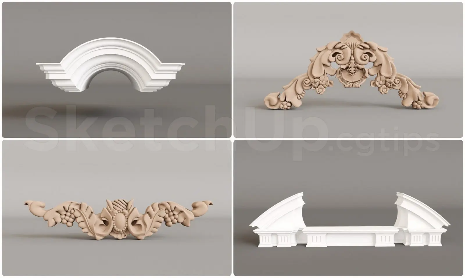 Neoclassical Roof Cap