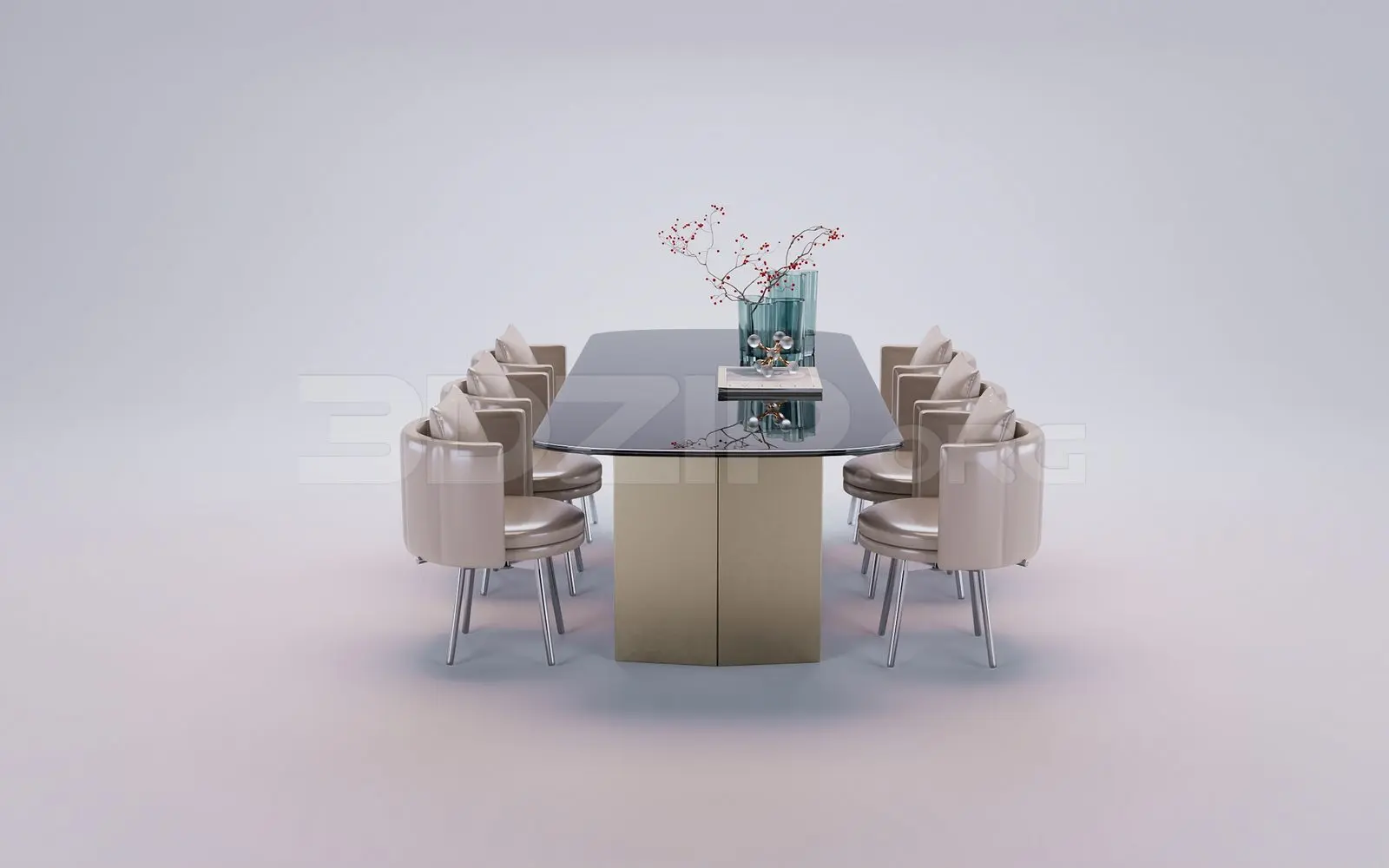 Dining Table And Chair — preview 1 (3dzip)