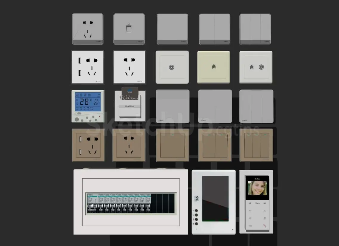 Electrical outlets and switches