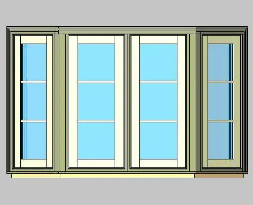 Kolbe Ultra Series Casement 4-Wide S Series 45 Degree Bay Units