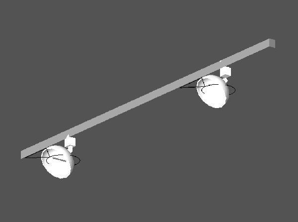 Track Lighting - 2 Fixtures