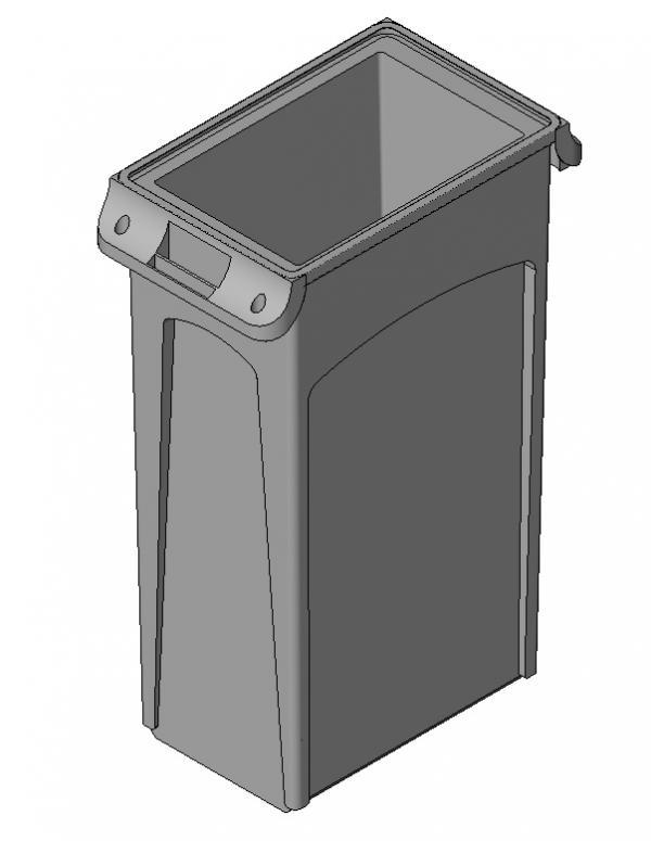 Restaurant Trash Can_SlimJim Revit 2018