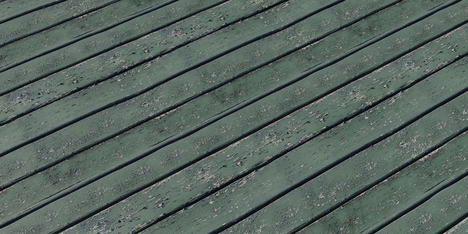 Green Rough Planks