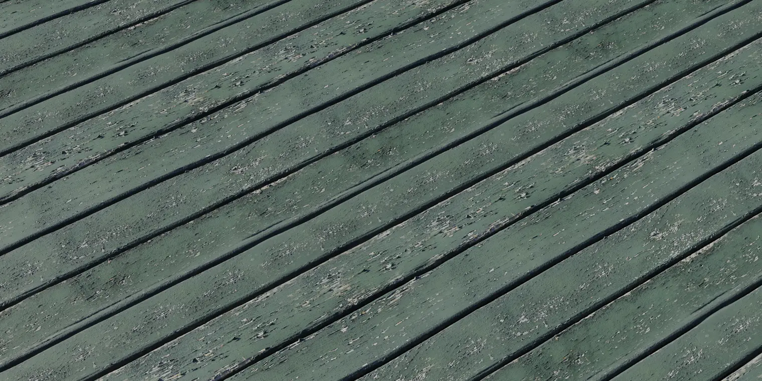 Green Rough Planks — preview 1, by Rob Tuytel (Poly Haven, CC0)
