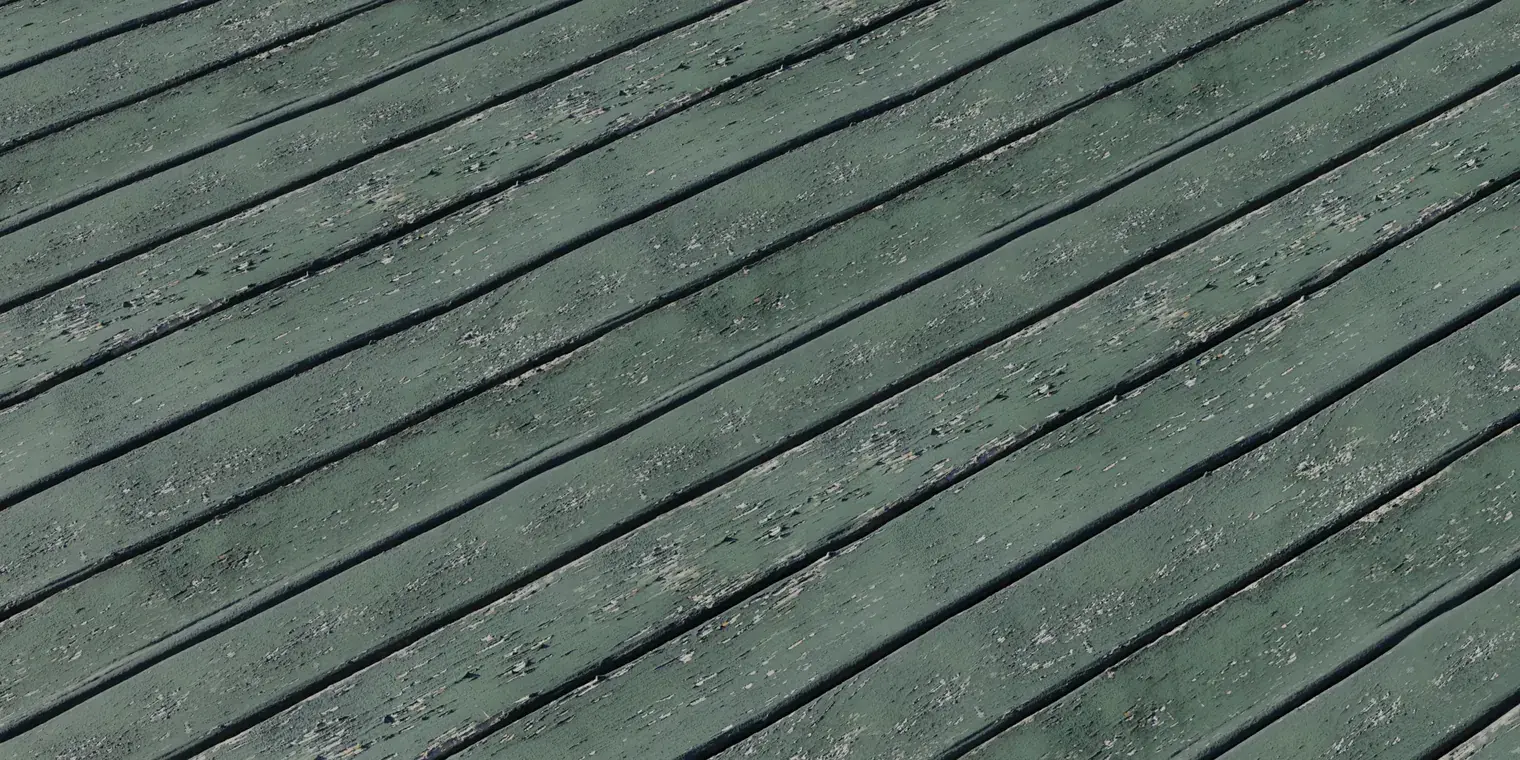 Green Rough Planks