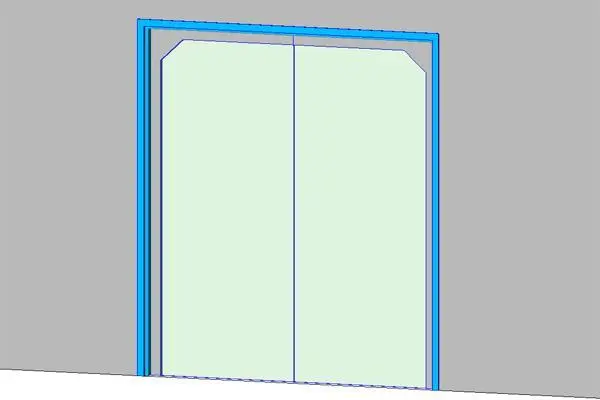 Flush Steel Frame - Double plastic Matt — preview 1, by Macka (RevitCity, CC0)