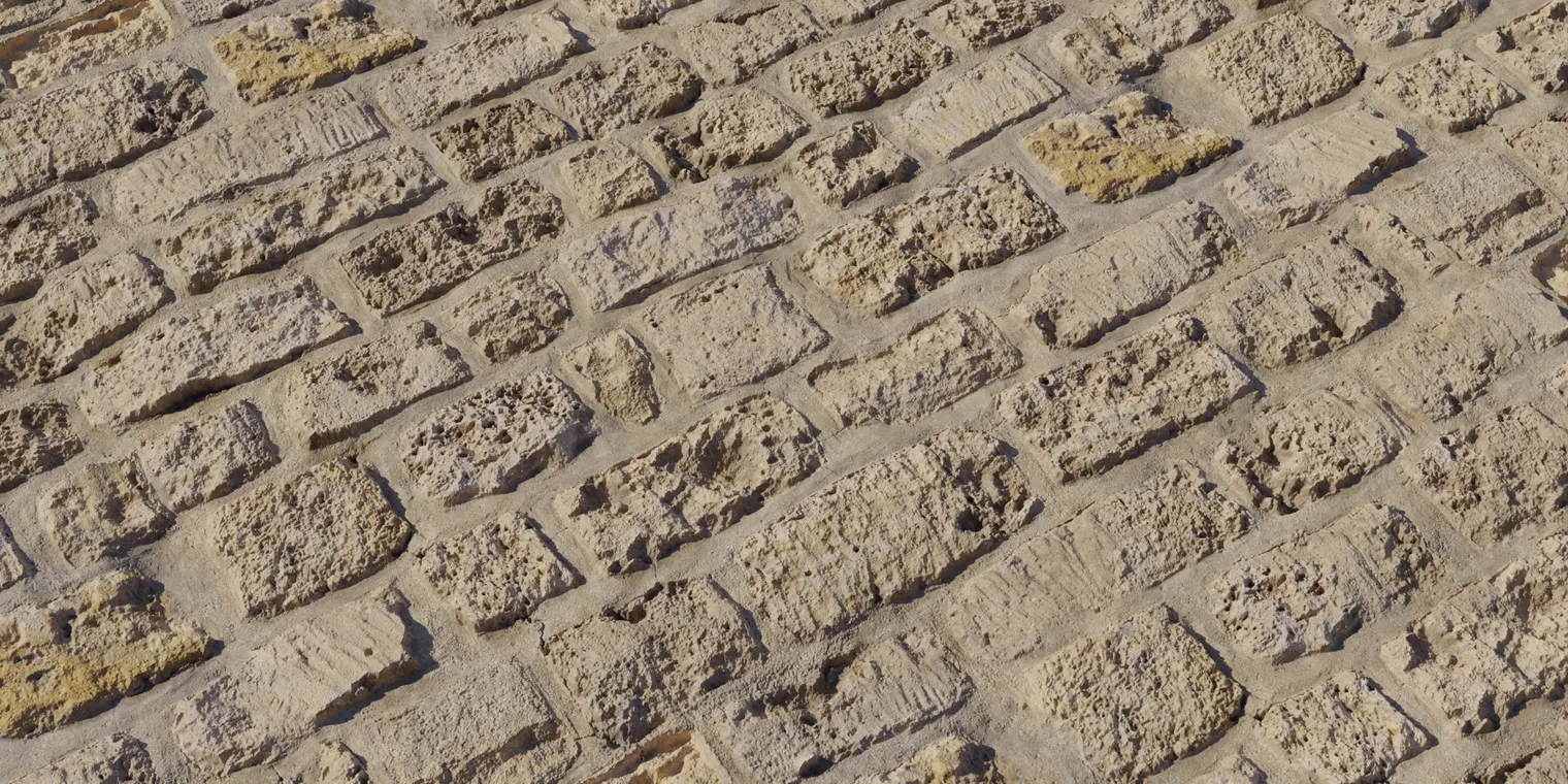 Yellow Stone Wall — preview 1, by Sơn Nguyễn (Poly Haven, CC0)