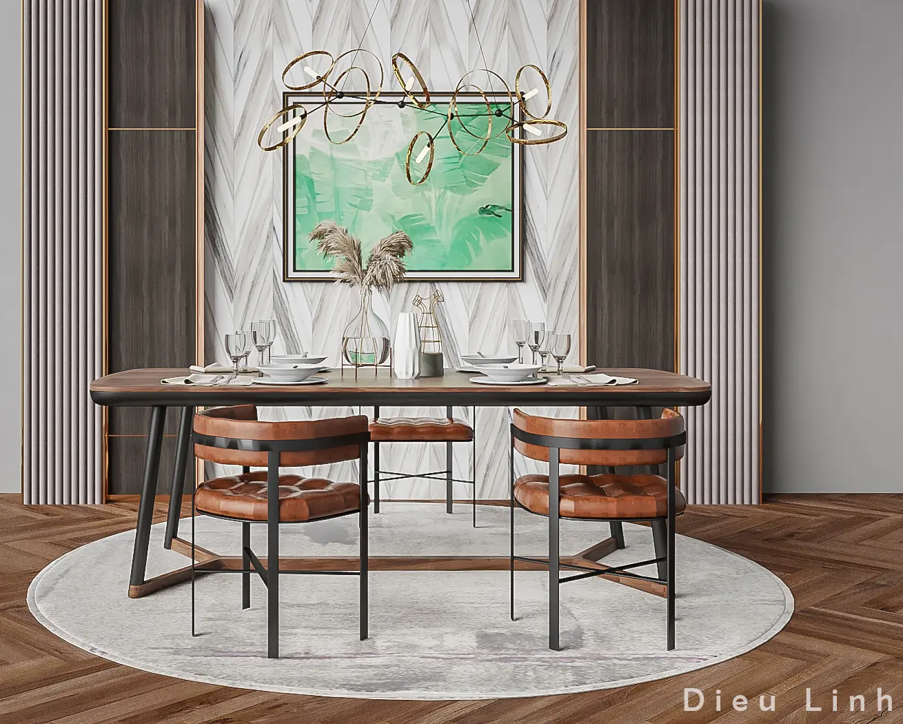 Dining Table And Chair — preview 1, by DieuLinh (cgtips)